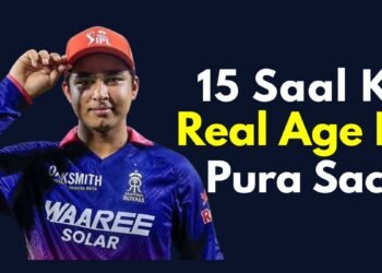 Vaibhav Suryavanshi biography real age caste background and IPL 2026 cricket records match banner photo