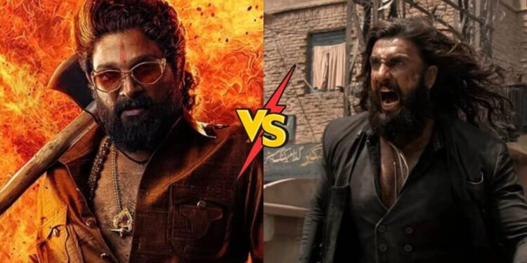 Dhurandhar 2 Box Office Collection vs Pushpa 2 record comparison poster