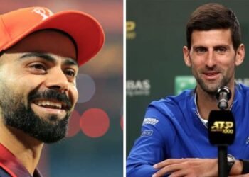 Novak Djokovic talking about Virat Kohli at Laureus Awards