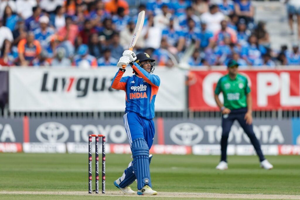 Abhishek Sharma hitting six